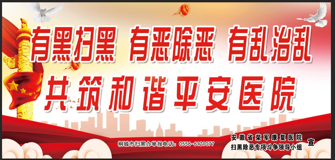 安徽省荣军康复医院多措并举 开展扫黑除恶专项行动